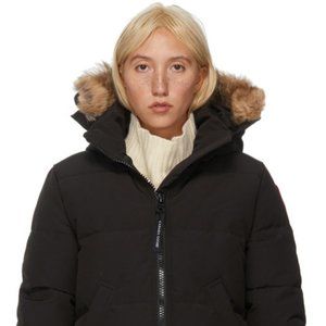 CANADA GOOSE MYSTIQUE PARKA XL BLACK EXCELLENT CONDITION